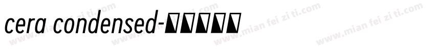 cera condensed字体转换